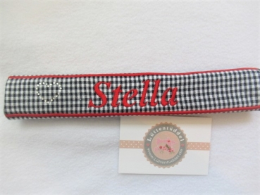 Preview: ♥ Nasenband Nasenschoner Wunschname Nasenriemen Brandzeichen Strass
