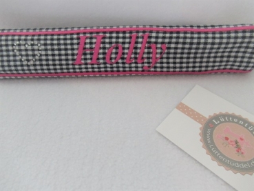 Preview: ♥ Nasenband Nasenschoner Wunschname Nasenriemen Brandzeichen Strass