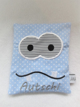 Preview: ♥ Monster Autschi Beulentröster Punkte inkl. Kühlpack Wärmekissen Kühlkissen Zahnfee Wunschname Geburt Taufe Einschulung ★ von Lüttentüddel®