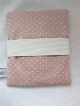 Preview: ♥ Sterne Punkte altros/taupe Beulentröster inkl. Kühlpad Wunschname Geburt Taufe Einschulung  ★ von Lüttentüddel®