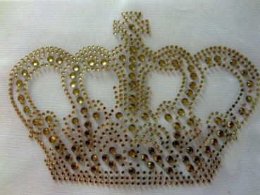 Traumhafte Hotfix Krone Strass Bügelbild Hotglue für Shirt Jacke Bluse.......