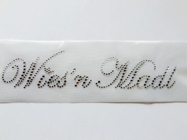 Wiesn Madl Oktoberfest Wies´n Schriftzug Strass Hotglue Hotfix Bügelbild