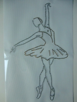 ♥ Traum Tänzerin Ballerina Bügelbild ♥ STRASS ♥ Hotfix