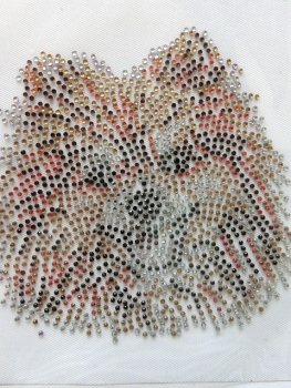 Spitz Hund Hotfix Bügelbild Shirt Strass Hundeschule Hundezucht Hundeleine