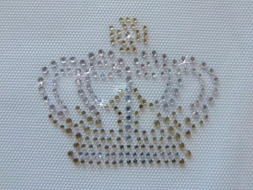 Hotfix Hotglue Krone Bügelmotiv Strass z.B. Shirt Bandagen Reitbekleidung Schabracke etc