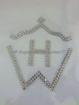 Brandzeichen Haflinger Schabracke Hotfix Hotglue Strass