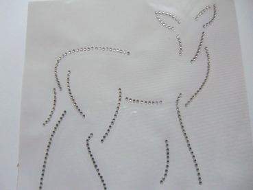 zauberhaftes Reh Strass Bügelbild Hotfix Hotglue