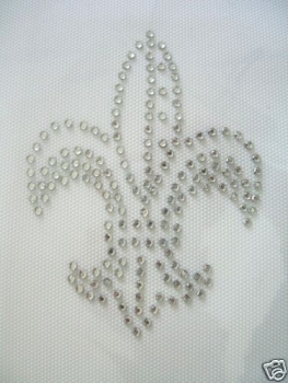 Fleur De Lis  Hotfix Hotglue Bügelbild Strass ein Traum Bügelmotiv