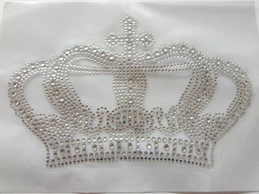 Hotfix Krone Strass Bügelbild Hotglue für Shirt Jacke Bluse.......