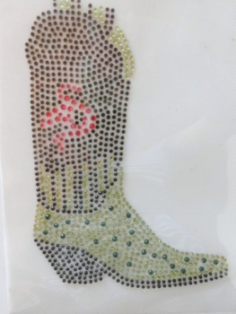 Cowgirl Stiefel Strass Reiten Schabracke Hotfix Bügelbild Westernreiten Western