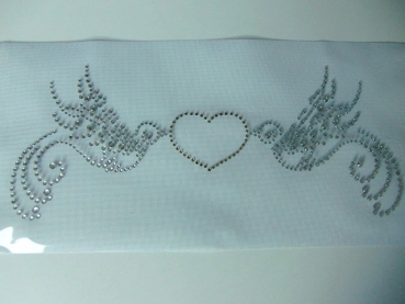 2 Tauben Hochzeit Herz Hotfix Hotglue