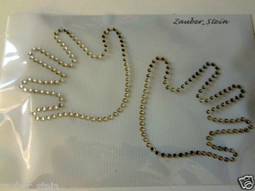 Baby Hände Strass Hotfix Hotglue Bügelbild