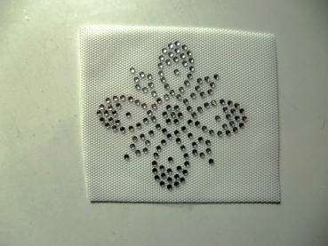 zauberhafte Blüte Strass HOTFIX HOTGLUE Bügelbild Applikation