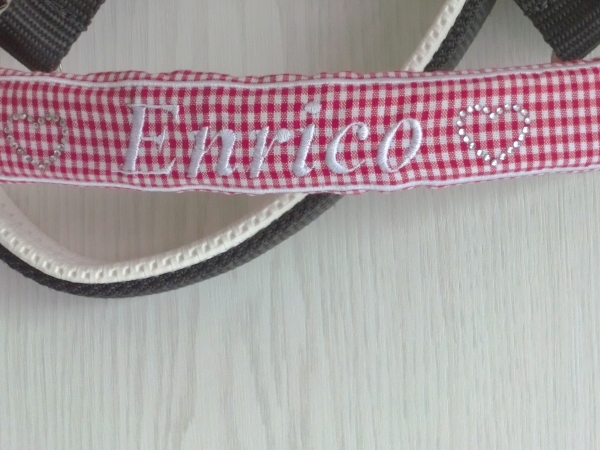 ♥ Pferd Reiten Tunier Nasenband Nasenschoner Wunschname Nasenriemen Brandzeichen Strass Herz