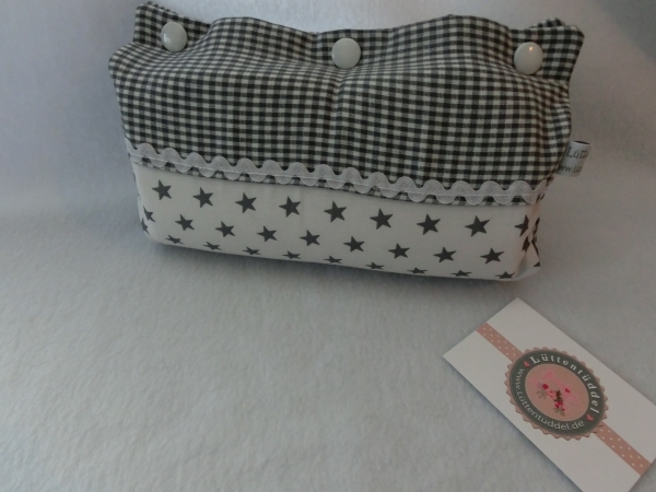 ♥ Armpolster für Babyschale ★ Lüttentüddel © ♥ Wunschname Schmetterlinge Sterne