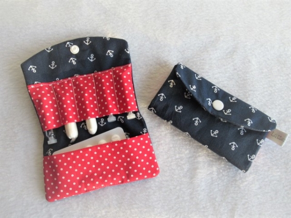 ♥ Anker Globuli Täschchen, Notfall Täschchen Tampon Pillentäschchen ♥ © Lüttentüddel