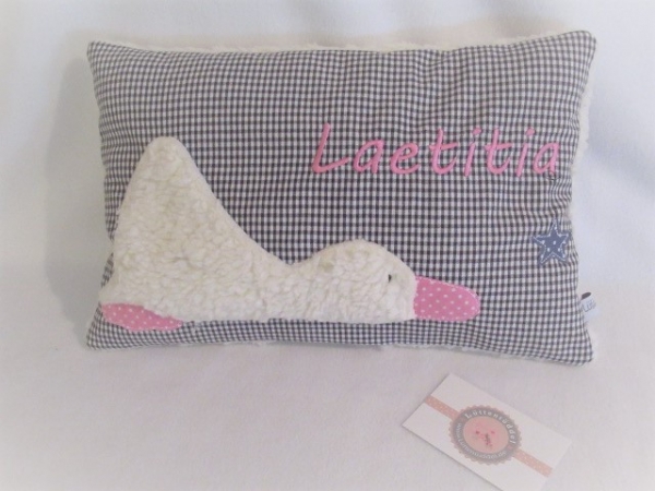 ★ 35x23 cm Kissen Geburt Ente Name ★ von Lüttentüddel