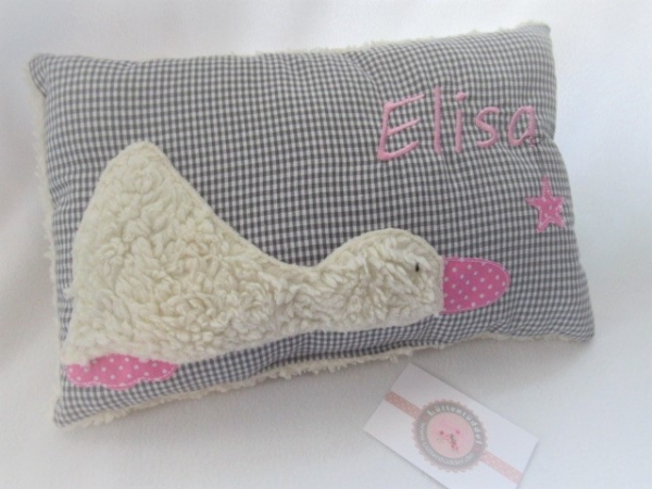 ★ 35x23 cm Kissen Geburt Ente Name ★ von Lüttentüddel