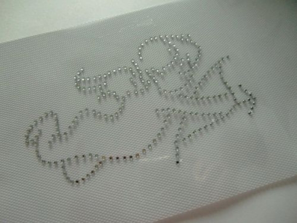 Engel Amor  Hotfix Bügelmotiv  Bügelbild Strass