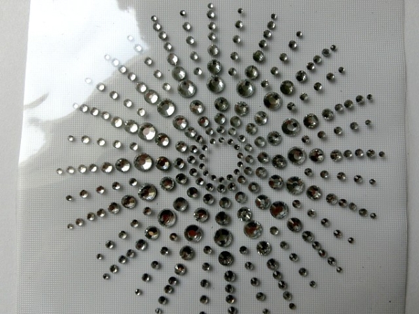 Sonne Strahlen Ornament Stern Sternchen zauberhaft Strass Hotglue Bügeln Bügelbild