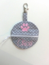 ♥ PFOTE Wunschname POOP BAG HUND KOTBEUTEL BESTICKT PUNKTE