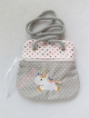 ★ Brustbeutel Einhorn Name ★ kleine Tasche Einschulung Kita Schule Badeanstalt Bus von Lüttentüddel