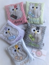 ♥ kleine Eule Beulentröster inkl. Kühlpad Wunschname Geburt Taufe Einschulung  KITA ★ von Lüttentüddel®