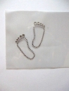 Baby Füße Strass Hotfix Hotglue Bügelbild