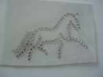 Pferd HOTFIX Hotglue Bügelbild Strass