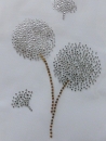 Blüte Pusteblume Strass Hotfix Bügelbild Shirt Bluse Tischdecke Gardine Tasche