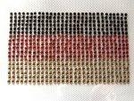 Deutschland Flagge WM Abzeichen Strass Hotglue Hotfix Bügelbild