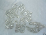 Hibiskus Edel Strass HOTFIX HOTGLUE Bügelbild Applikation