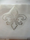 Fleur De Lis  Hotfix Hotglue Bügelbild Strass ein Traum Bügelmotiv