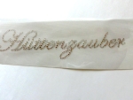 Hüttenzauber Schriftzug Strass Hotglue Hotfix Bügelbild Oktoberfest