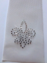Little Fleur De Lis  Hotfix Hotglue Bügelbild Bügelmotiv Strass Fliegenohren Fliegenhaube