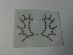 Brandzeichen TRAKEHNER Schabracke Fliegenohren Hotfix Hotglue Strass